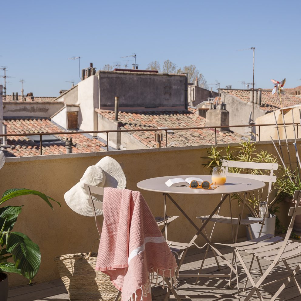 Studio de charme Le Mini avec toit terrasse en location saisonnière à Aix-en-Provence