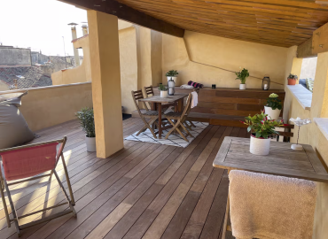 Vue de la Terrasse du Mini, location saisonnière Aix en provence